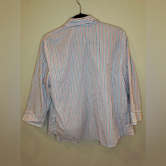 Alfred Dunner women’s size 12 red, white and blue button down - Picture 2 of 6